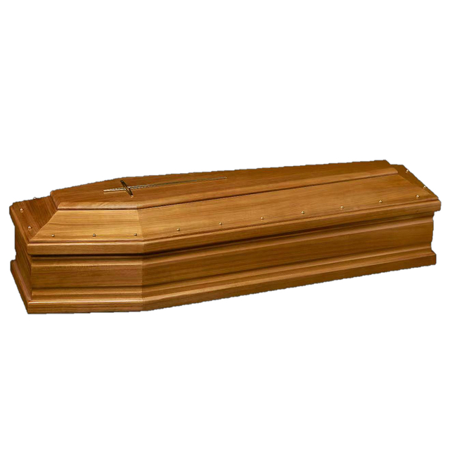 Burial Wooden Coffin European Style Casket Manufacturer