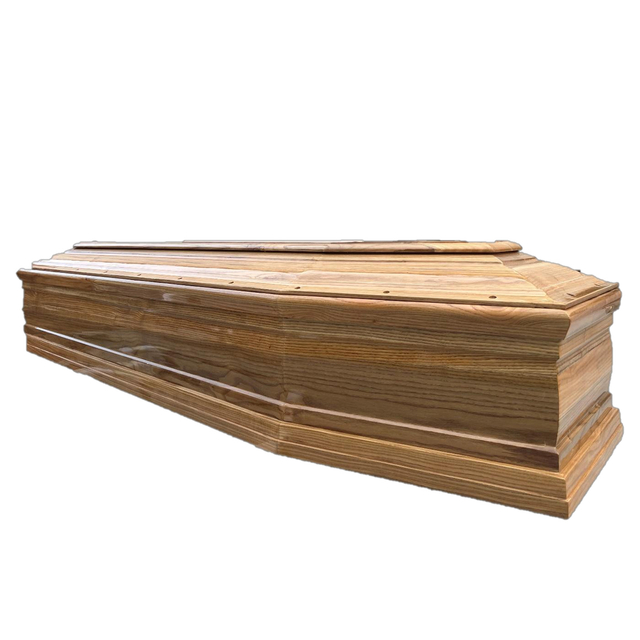 Modern Minimalist European Style Solid Wood Coffin Economical Coffins Supplier
