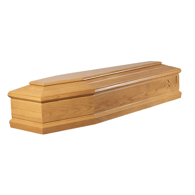 hand selected wood casket