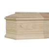 Simple European style wooden coffin economical yet dignified