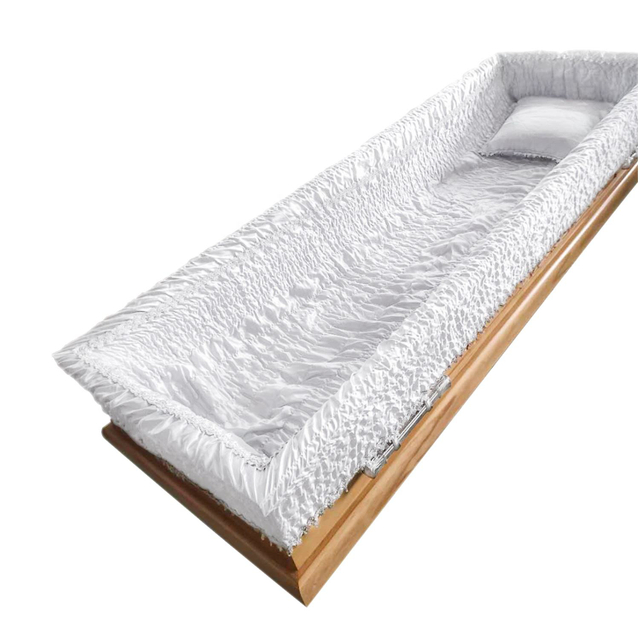 Customized European Style Paulownia Wooden Funeral Coffin