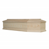 Simple European style wooden coffin economical yet dignified