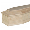 Simple European style wooden coffin economical yet dignified