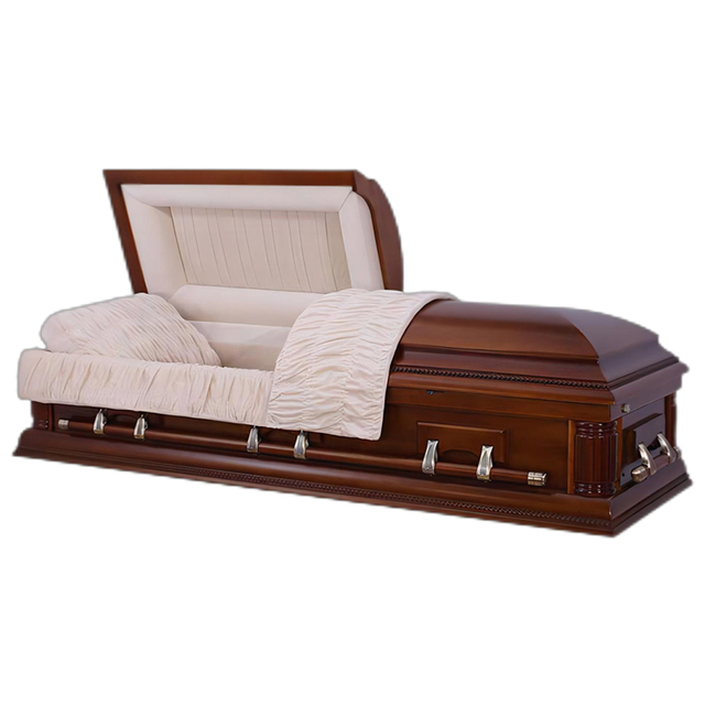 Bulk American Style Caskets High Quality Solid Wood Caskets with Competitive Pricing