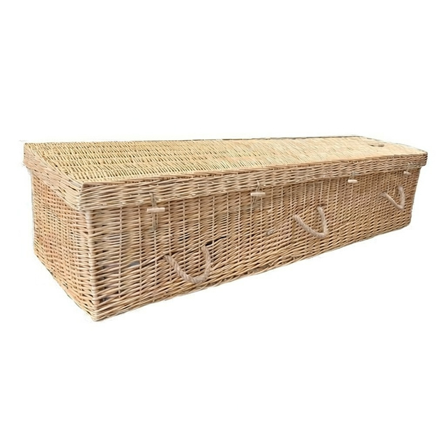 Eco Handwoven Willow Coffin | Natural Wicker Casket Burial