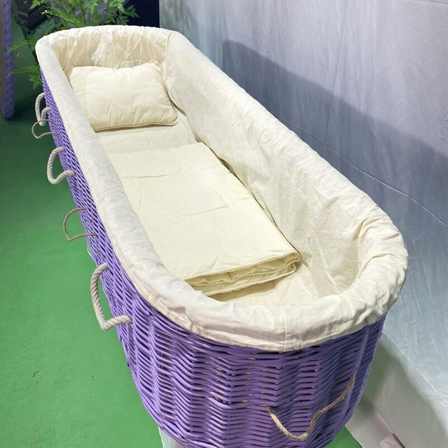 Eco Natural Wicker Coffin | Handwoven Willow Casket for Natural Burial
