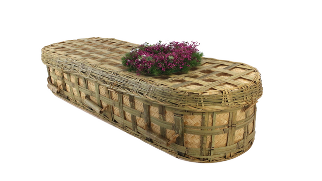 Sustainable Bamboo Casket | Eco Natural Handwoven