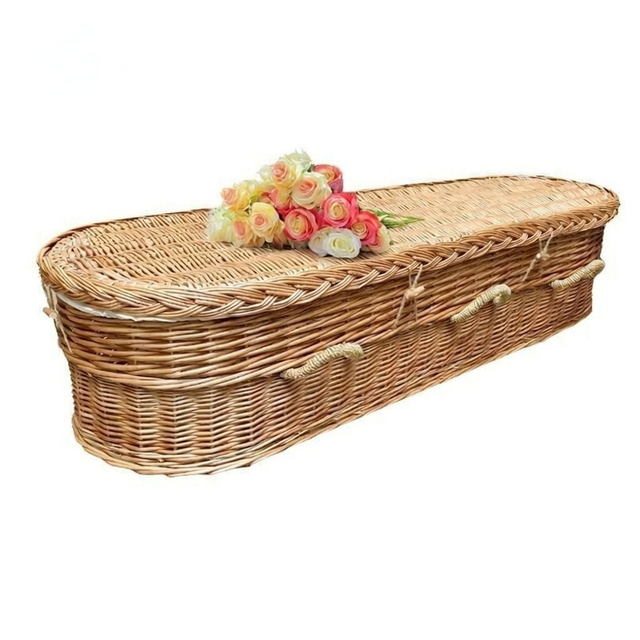 EU Natural Wicker Coffin | Eco Handwoven for European Burial