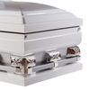 White Polished Steel American Caskets Manufacturer – Wholesale Classic Caskets for Traditional Funerals