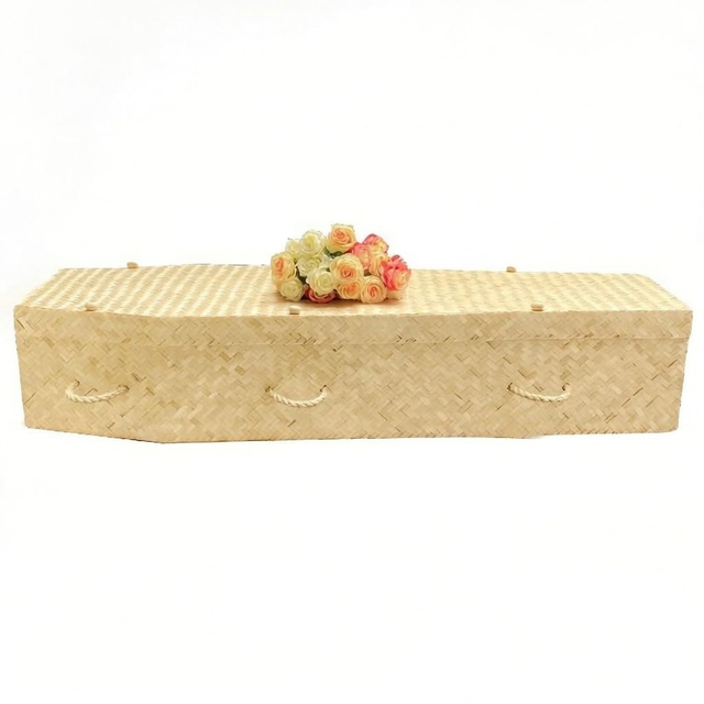 Natural Bamboo Coffin | Eco Handwoven Sustainable