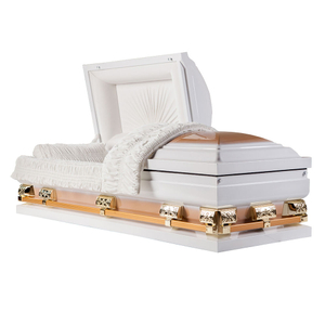 Steel American Caskets with Handle Grips Supplier – Wholesale Easy-Move Caskets for Funeral Staff