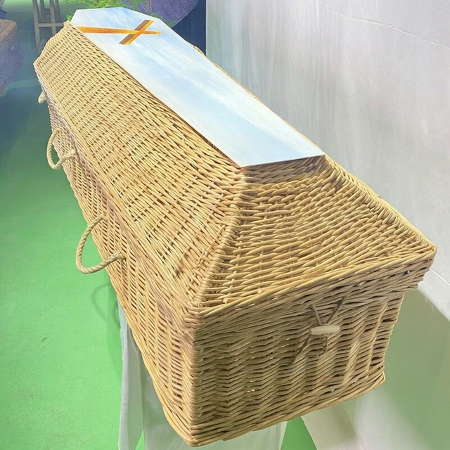 Willow Wicker Coffin Casket | Handwoven Eco for Natural Burial