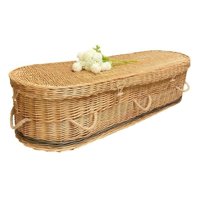 UK Natural Wicker Coffin | Handwoven Eco Willow for Natural Burial