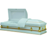Steel American Caskets with Velvet Lining – Classic White Finish Funeral Caskets