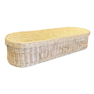 UK Natural Wicker Coffin | Handwoven Eco Willow for Natural Burial