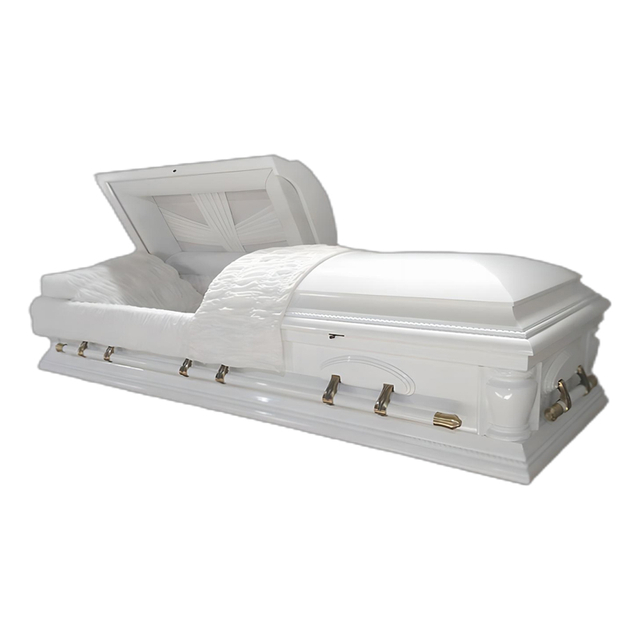 Eco-Friendly Cherry Wood Caskets Wholesale American Style Green Funeral Supplies