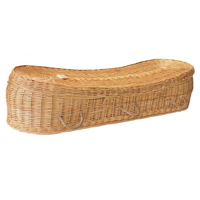 Wicker Casket Eco Natural | Handwoven Willow Burial Coffin