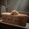 EU Natural Wicker Coffin | Eco Handwoven for European Burial