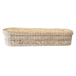 Handwoven Natural Wicker Coffin | Eco Willow Burial Casket