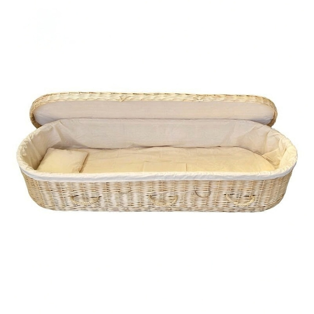 UK Natural Wicker Coffin | Handwoven Eco Willow for Natural Burial
