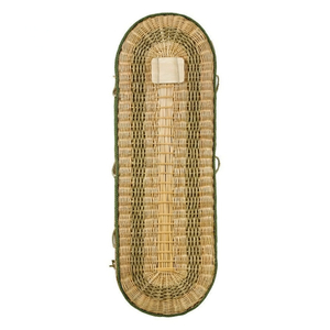 Natural Wicker Willow Coffin | Eco Handwoven Burial Casket