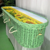 Natural Wicker Coffin Casket | Handwoven Eco Willow for Natural Burial